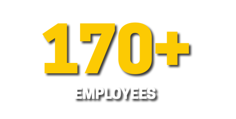 170+ Employees
